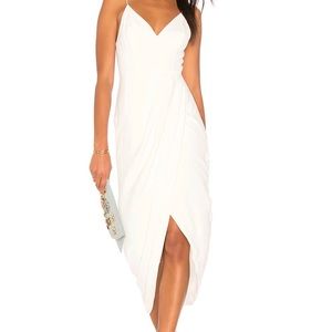 Shona Joy Ivory Bridesmaid cocktail dress tulip hem size 4 like new